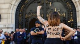 20240621 Protesta contra la presencia de Javier Milei en España