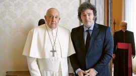 El Papa Francisco con Milei