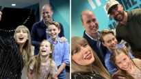 El Príncipe William y sus hijos se encontraron con Taylor Swift y Travis Kalce