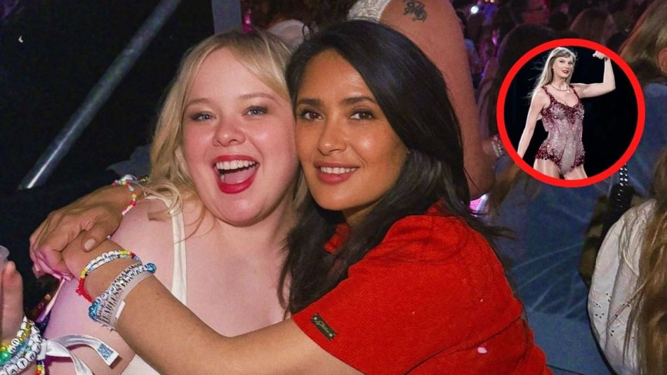 Salma Hayek y Nicola Coughlan disfrutaron del show de Taylor Swift en Londres