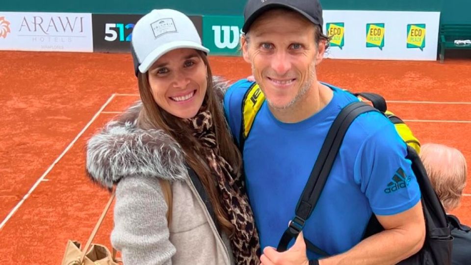 Paz Cardoso y Diego Forlán.