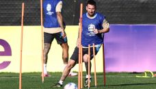 Entrenamiento de la selección argentina