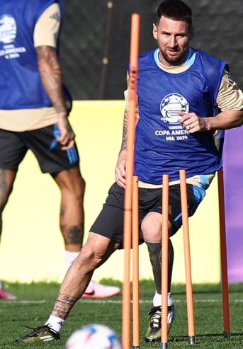 Entrenamiento de la selección argentina
