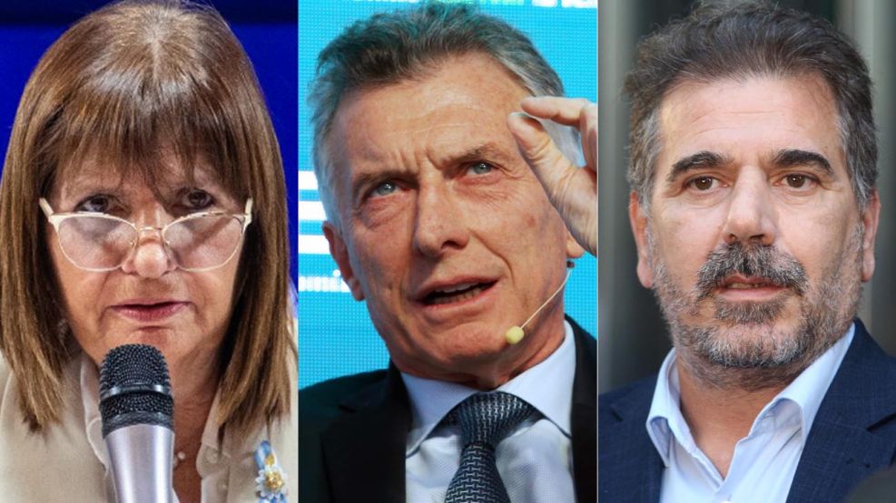 Patricia Bullrich, Mauricio Macri y Cristian Ritondo