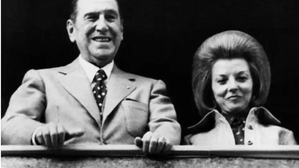 Perón e Isabelita, en 1973