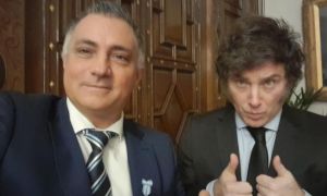 Sebastián Pareja y Javier Milei