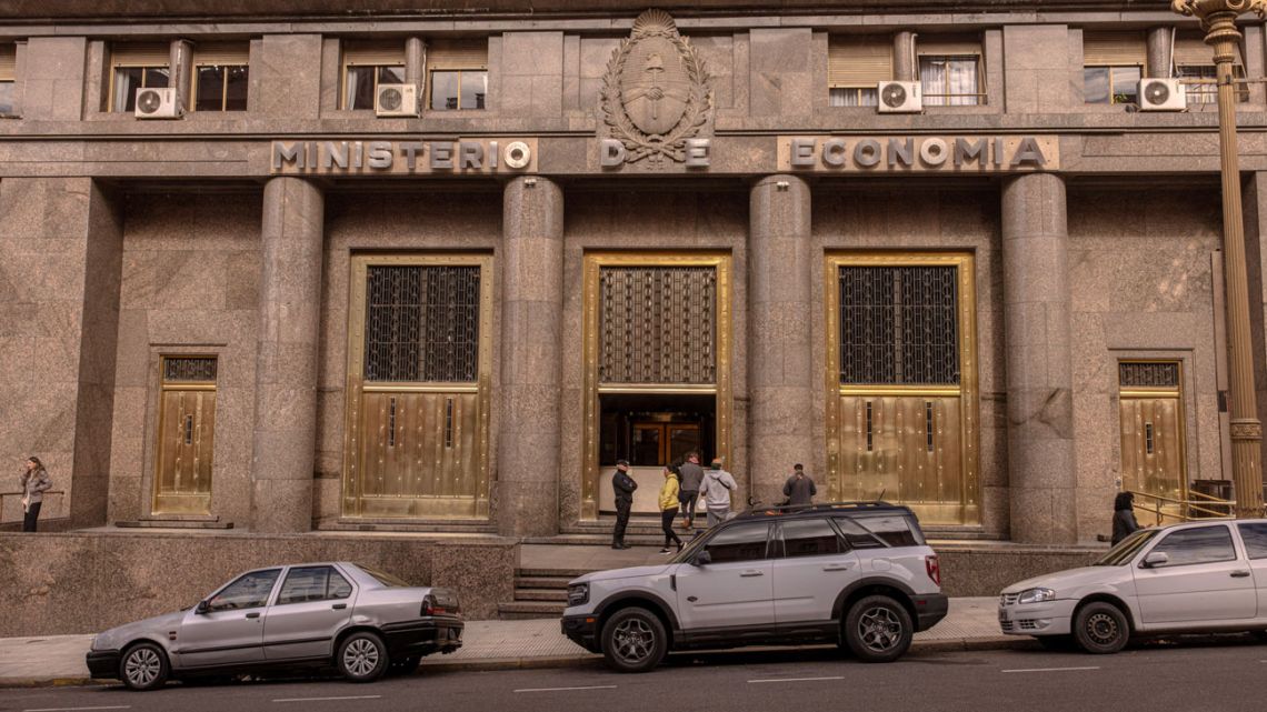 The offices of the Economy Ministry in Buenos Aires.