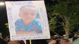 Protesta ante la residencia del gobernador de Corrientes por el caso Loan Peña 20240701
