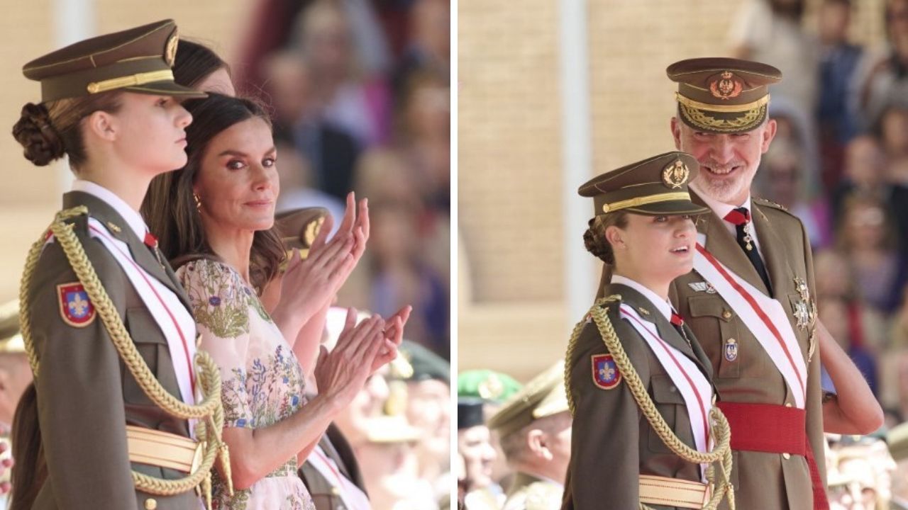 El Rey Felipe VI abrazó a la Princesa Leonor en la Academia militar de  Zaragoza | Caras