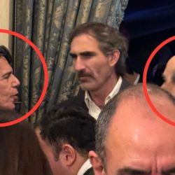 Nicolás Posse y Jorge Francos en la Embajada de Estados Unidos. | Foto:Rodis Recalt