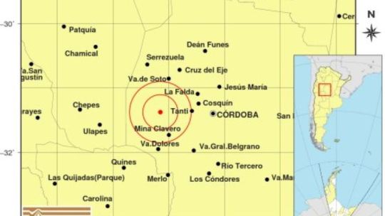 Un temblor sacudió a Córdoba: se sintió en Carlos Paz, Tanti y Mina Clavero