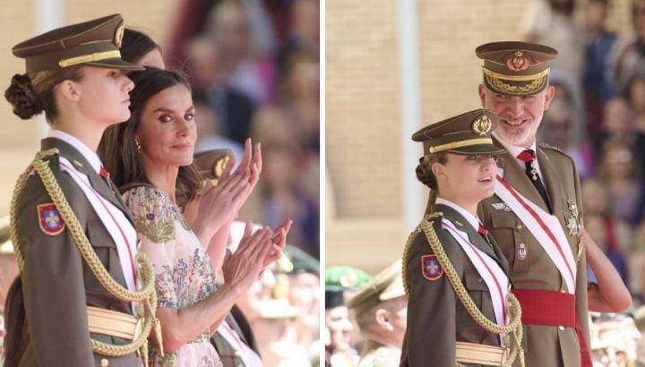 El mensaje oculto de la princesa Leonor en la ceremonia de la Academia militar junto a su familia