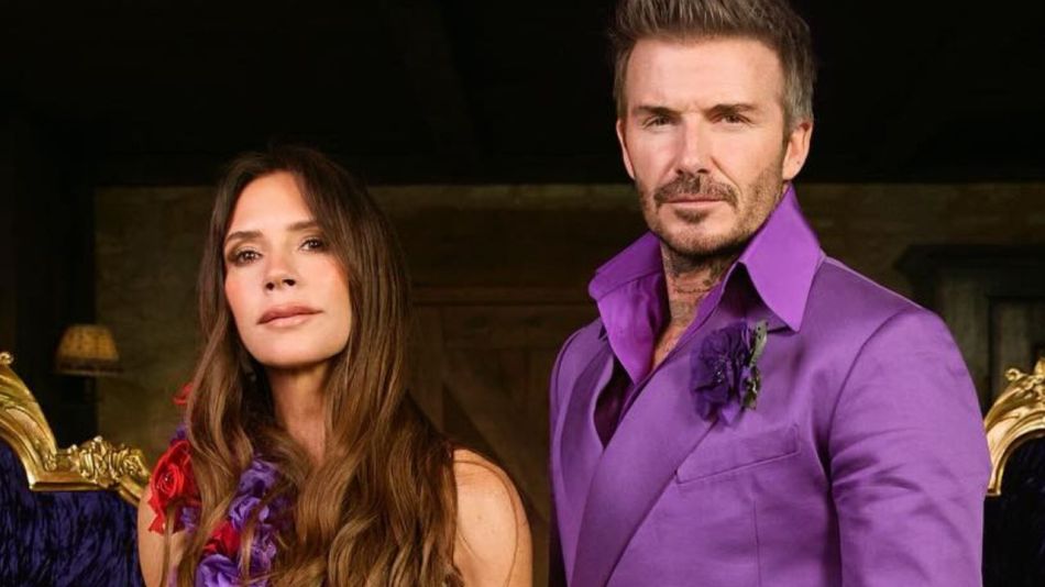 Victoria y David Beckham recordaron su boda y se volvieron a poner sus trajes violetas