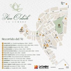 Mapa con la ubicación de los establecimientos participantes del Fice O'Clock.