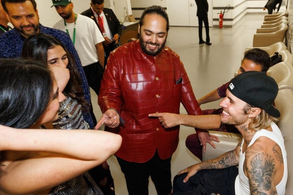 Justin Bieber cantó en la tercera pre-boda de Anant Ambani, hijo del hombre más rico de India.