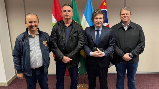 Javier Milei y Jair Bolsonaro en Camboriu