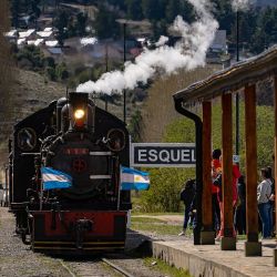 La Trochita en invierno, uno de los grandes atractivos de Esquel.