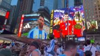 Chile Selección Argentina Times Square Copa América 2024