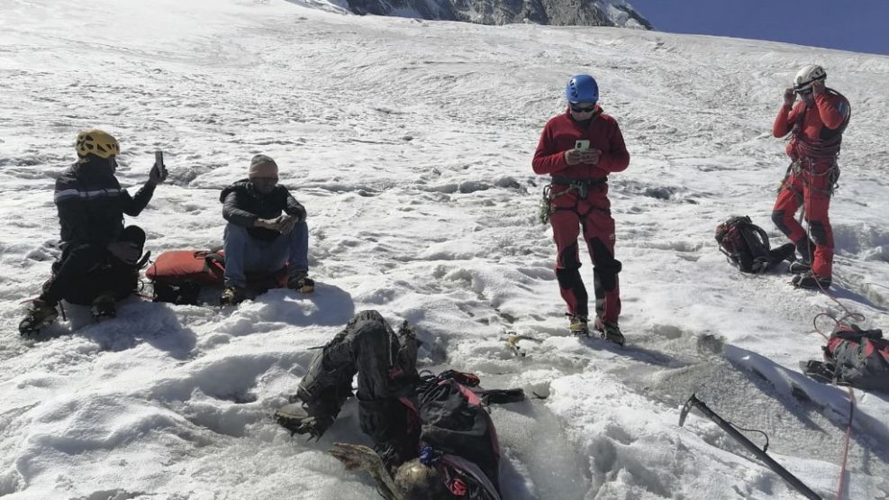 El cuerpo momificado de un montañista fue recuperado 22 años después de su desaparición