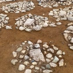 El equipo ha descubierto 41 tumbas en el lugar, cada una marcada por un círculo de piedras planas, incluidas algunas que aún contienen restos humanos incinerados. 