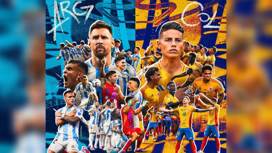 Argentina VS Colombia por la Copa America 2024