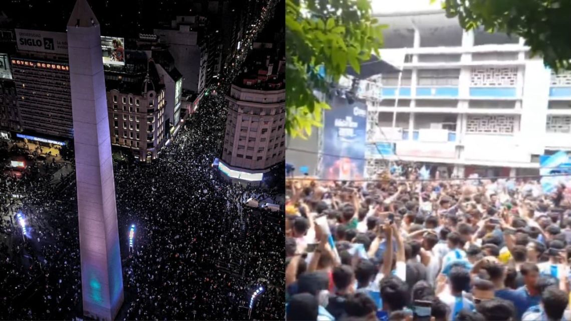 Del Obelisco a Bangladesh: locura total en los festejos de Argentina ...