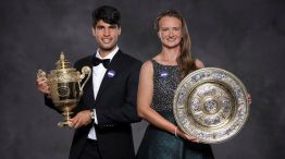 Carlos Alcaraz y Barbora Krejcikova protagonizaron el baile en la cena de campeones de Wimbledon
