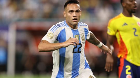 Lautaro Martínez en la Copa América 