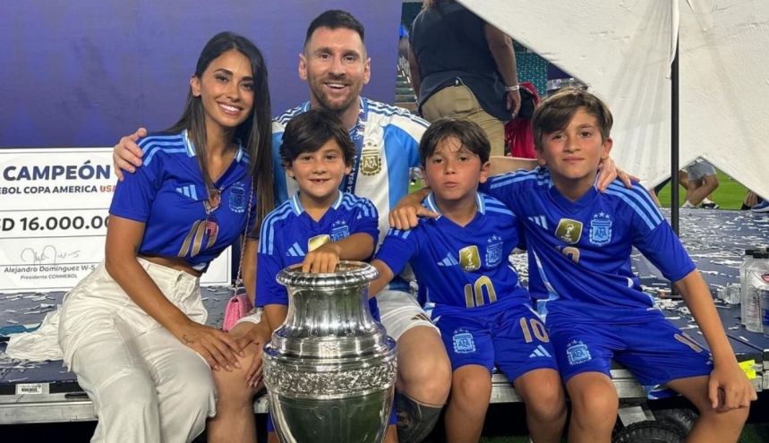 El romántico momento de Leo Messi y Antonela Roccuzzo tras la victoria de la Selección Argentina