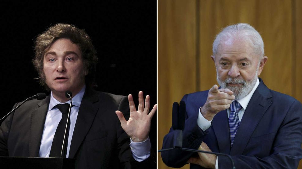 Javier Milei y Lula da Silva 20240715