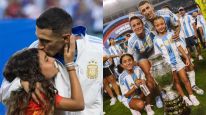 Ángel Di María y su hija Mía