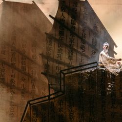 Imagen de un actor presentándose durante el drama de danza "La Explotación de las Obras de la Naturaleza" ("Tian Gong Kai Wu"), en Nanchang, en la provincia de Jiangxi, en el este de China. | Foto:Xinhua/Grupo de Representación Cultural de Jiangxi