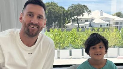 Lionel Messi compartió una foto con su hijo Ciro y se volvió viral