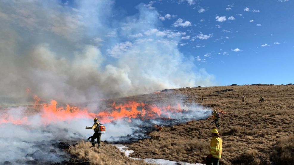 Incendios en las altas Cumbres