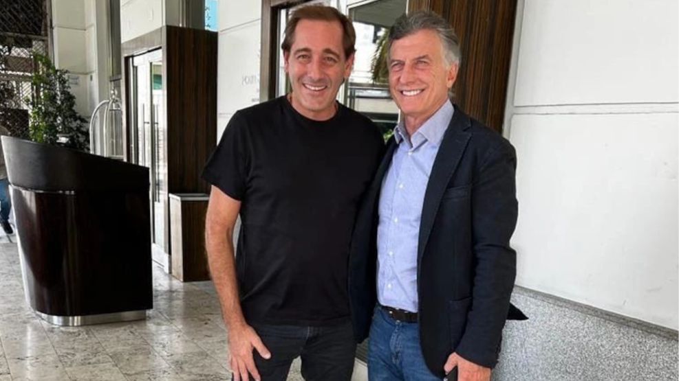 Julio Garro con Mauricio Macri