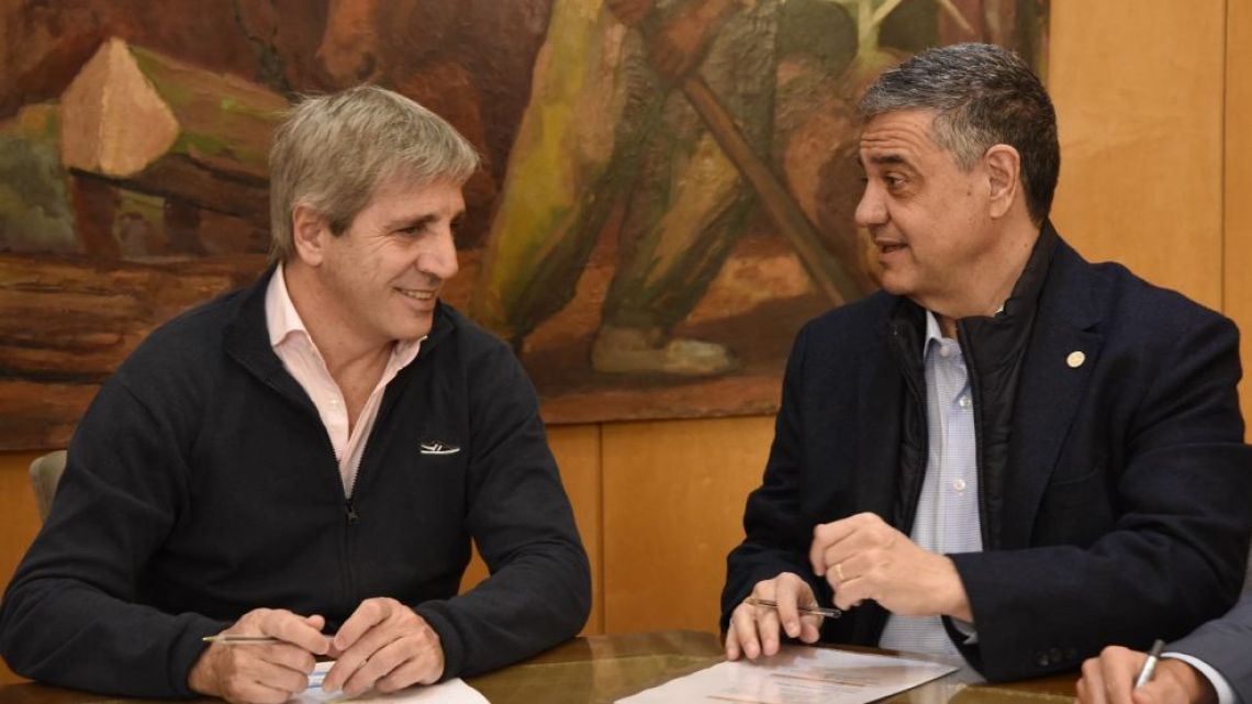 Luis Caputo and Jorge Macri.