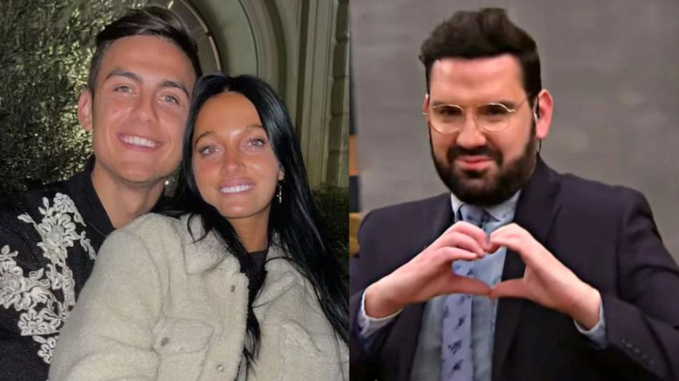 Damián Betular, Oriana Sabatini y Paulo Dybala