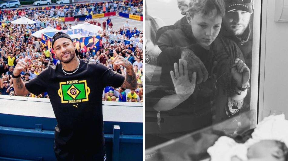 Tras asumir su paternidad, Neymar compartió fotos inéditas de su tercera hija Helena