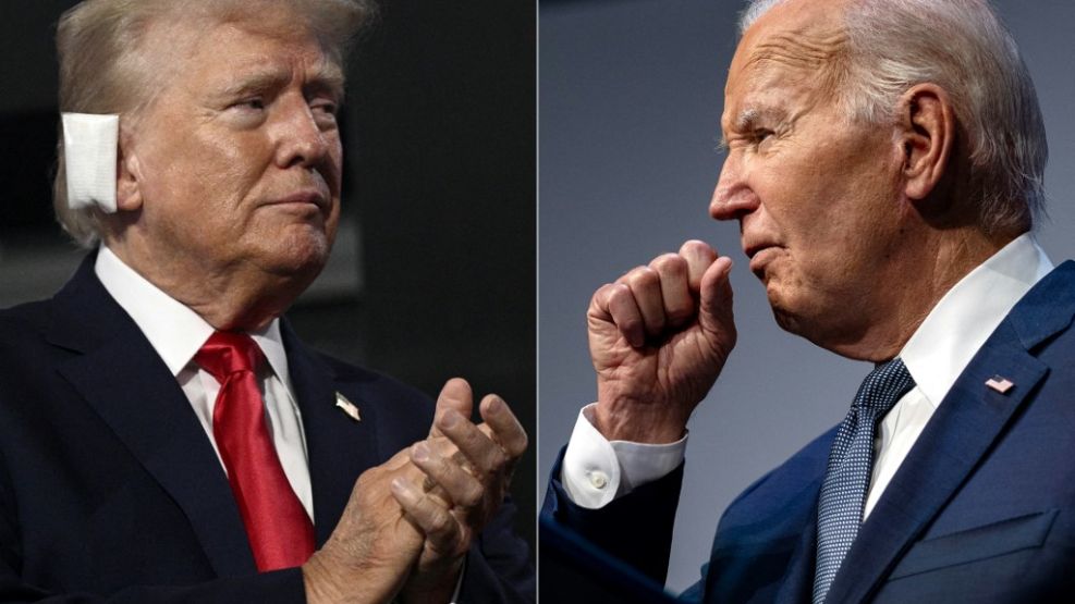 Donald Trump y Joe Biden 20240719