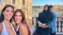 Oriana Sabatini, Catherine Fulop y Paulo Dybala