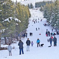 Parque recreativo de invierno El Llano, en Neuquén.