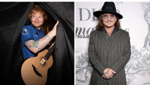 Ed Sheeran y Johnny Depp