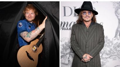 Ed Sheeran generó polémica por una inesperada foto junto a Johnny Depp: qué pasó