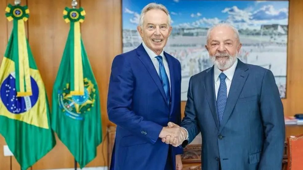 Lula da Silva y Tony Blair