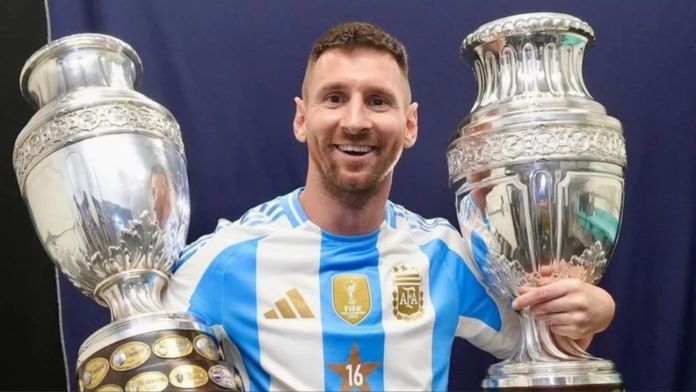 Messi visita a San Nicolás