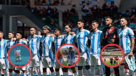 Escándalo en el debut de la Selección Argentina sub-23 en los Juegos Olímpicos: les anularon un gol y lanzaron bombas de estruendo