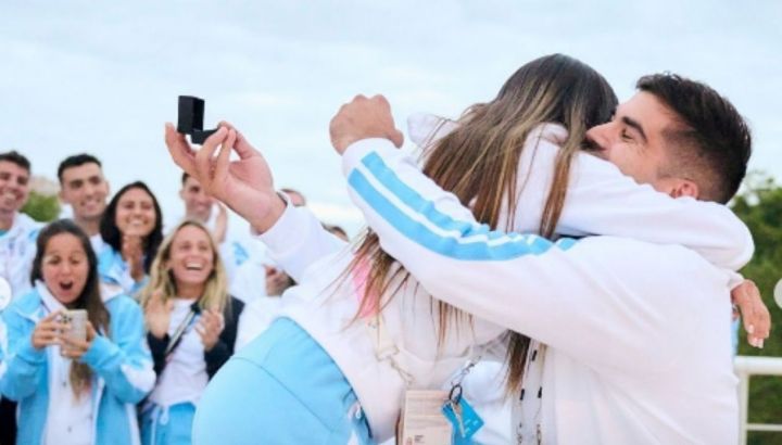 Sorpresa argentina en los Juegos Olimpicos 2024: Pablo Simonet le propuso matrimonio a Pilar Campoy