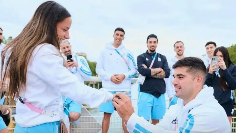 propuesta de casamiento de atletas argentinos en los Juegos Olímpicos de París 2024