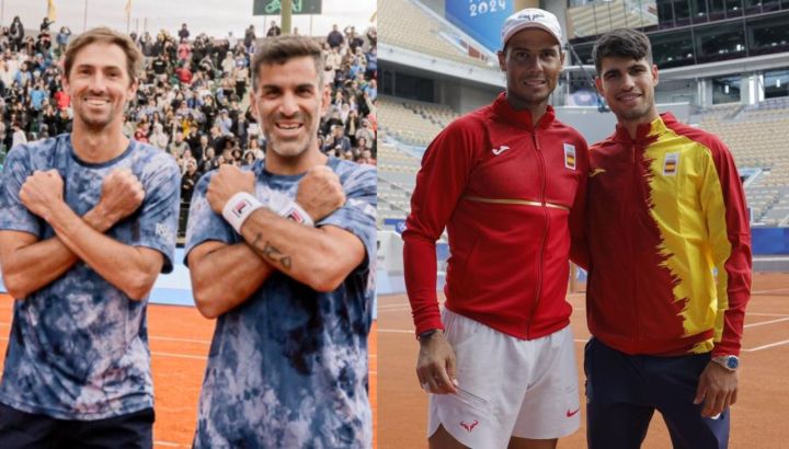 Máximo González y Andrés Molteni vs Rafael Nadal y Carlos Alcaraz.