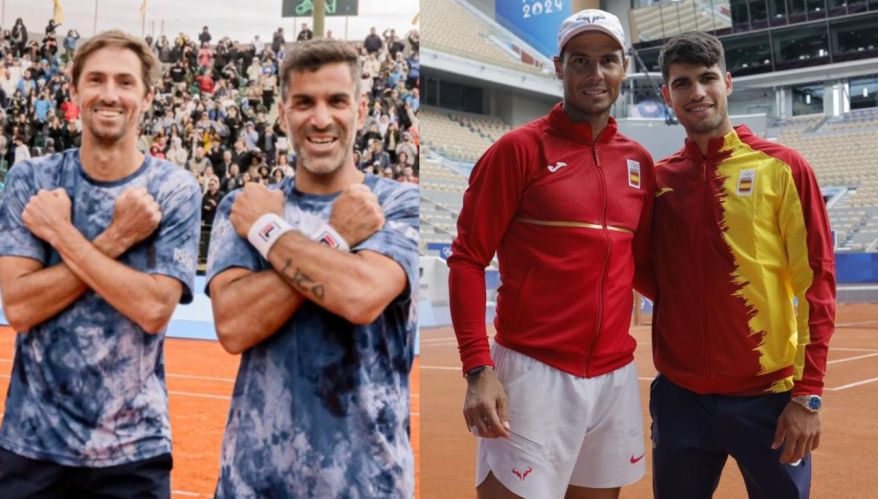 Máximo González y Andrés Molteni vs Rafael Nadal y Carlos Alcaraz.